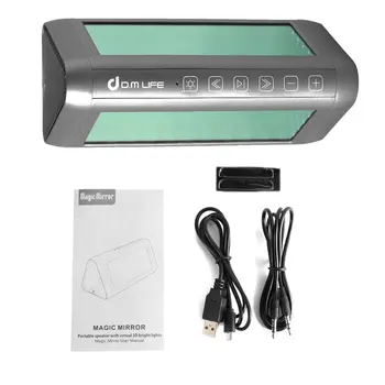 

Portable Magic Mirror Speaker Virtual 3D LED Light e Stereo bluetooth Speaker Bass Distortion-Free