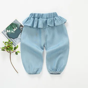 

Girls Denim Ankle-length Pants Summer Thin Infants and Baby Pants Children Mosquito Pants