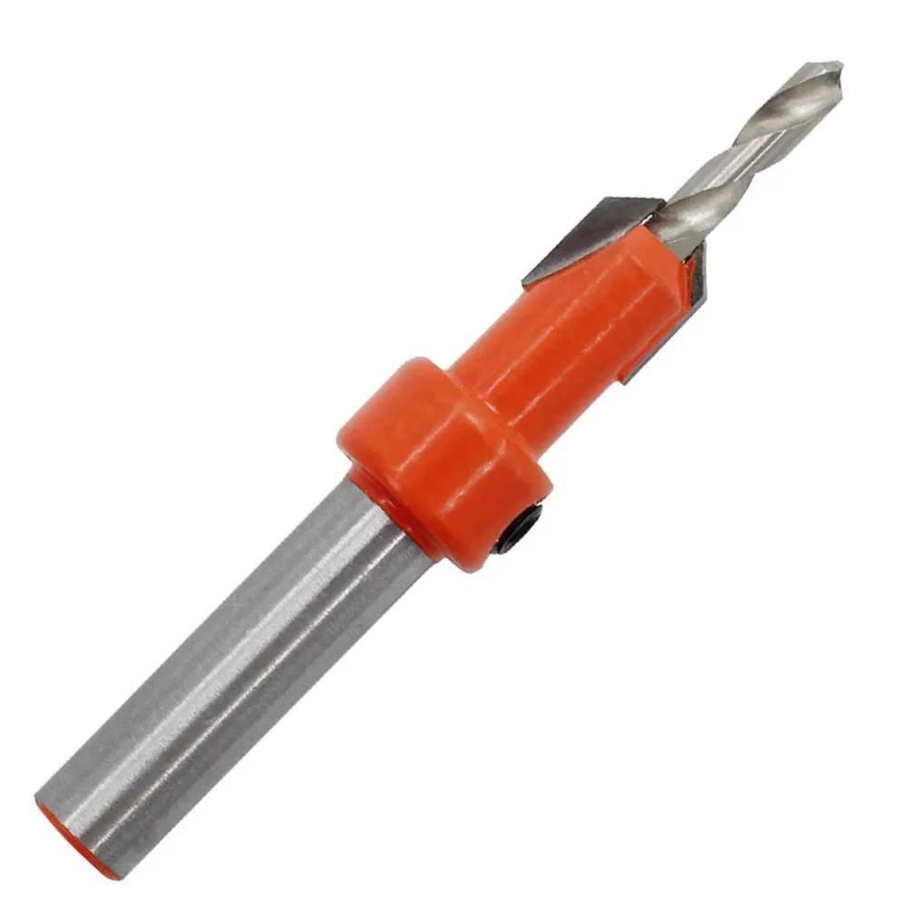 

1pc 8mm Shank HSS Woodworking Countersink Bit Set Screw Extractor Demolition For Wood Milling Cutter Drill Taper Hole Drill