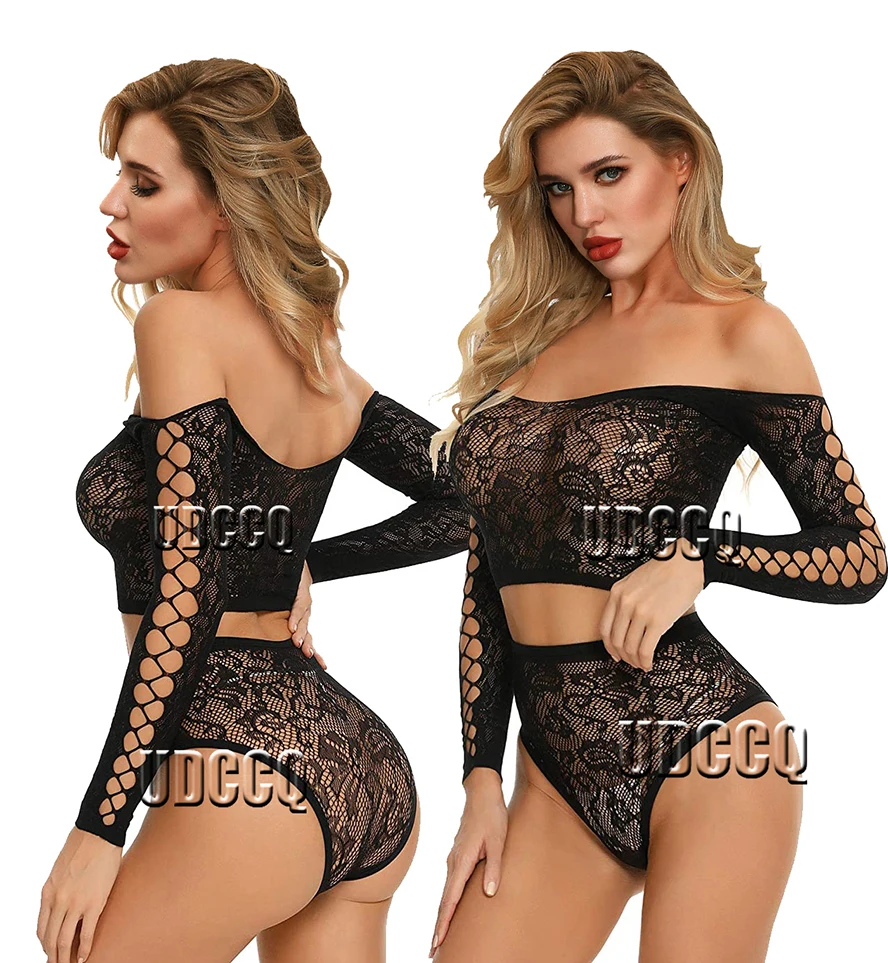 Sexy lingerie lace Babydoll plus size perforate Underwear Sleepwear Teddies Bodysuits Sleepwear body suits sexy nightwear bikini