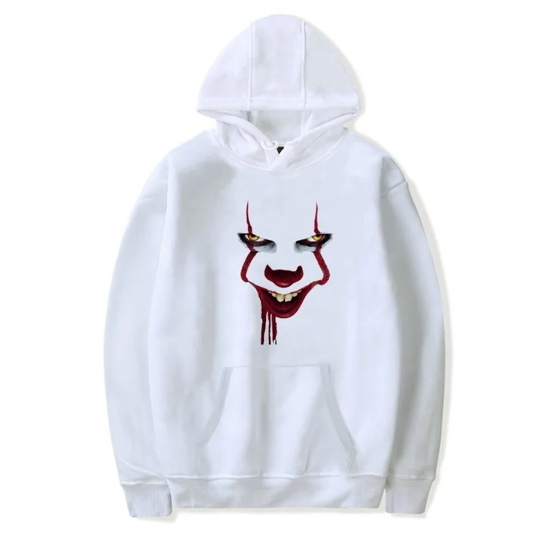 

2019 Horror Movie It Chapter Two Hoodies Cozy Tops Horror Printed OVERSIZED HOODIES SweatshirtS Men/Women Long Sleeve Halloween