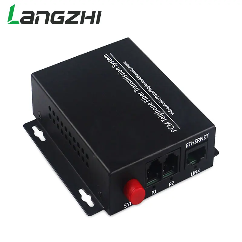 Hoge Kwaliteit 2 Kanaals PCM Voice Telefoon Fiber Optische Media конвертер Met Ethernet FC одиночный режим Sc Apc