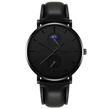 

2019 Men Quartz Watch Relogio Masculino Military Sport Wristwatch Leather Strap Mens Reloj Complete Calendar Watches Homme Saati