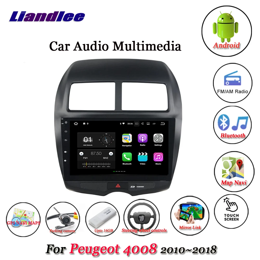 

Car Android System For Peugeot 4008 2010-2018 Stereo Multimedia Player Radio Wifi AUX GPS Navigation