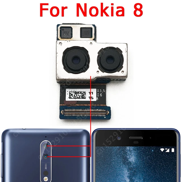 Caméra arrière principale pour Nokia 8, Module de caméra arrière principal  avec câble flexible, pièces de rechange - AliExpress