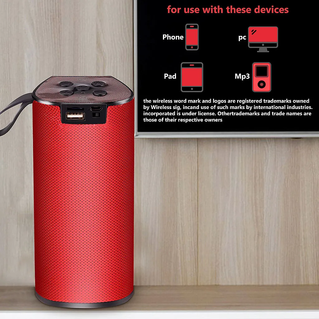 Водонепроницаемый Bluetooth динамик Портативный уличный перезаряжаемый беспроводной плеер USB Радио Fm Mp3 Громкая связь Саундбар динамик# G1