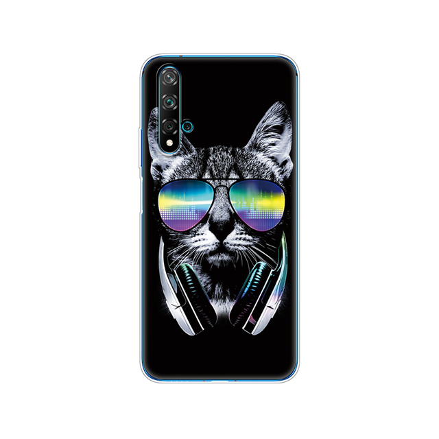 For Huawei Nova 5T Case Soft TPU Back Silicon Phone Cover For Nova5T 5 T YAL-L21 6.26'' Fundas Coque Bumper Skin shockproof