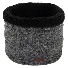 Ветрозащитный зимний теплый вязаный шарф, теплый шарф-петля, двухслойный бесконечный шарф