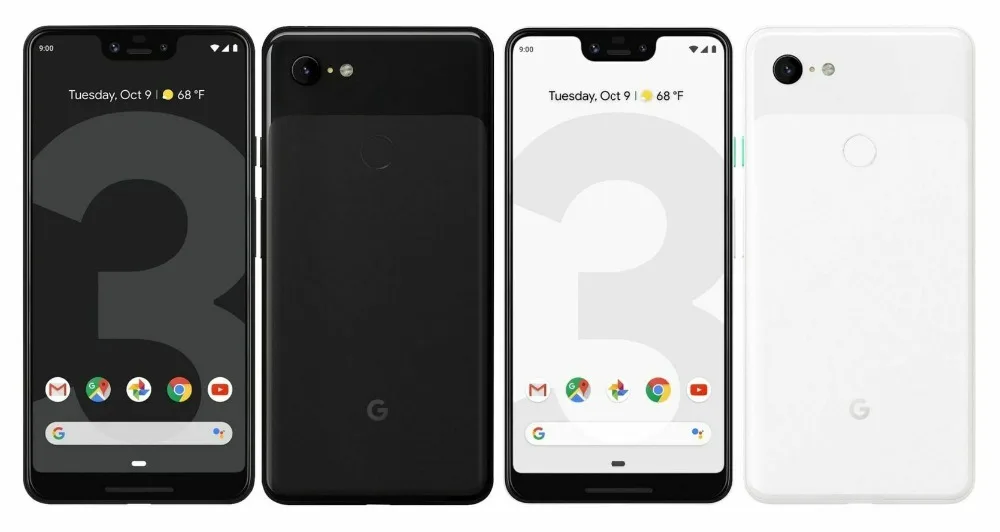 Google Pixel 3 XL, 6,3 дюймов, четыре ядра, 4 Гб ОЗУ, 64 Гб ПЗУ, Android 9,0, NFC, отпечаток пальца, мобильный телефон, оригинальное быстрое зарядное устройство