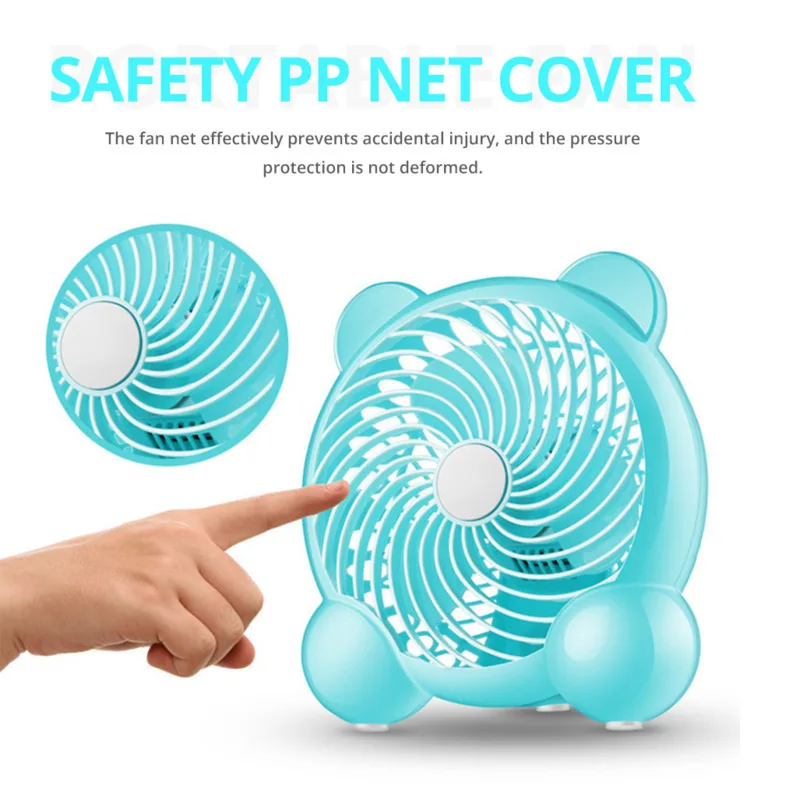 

Creative Double-vane Mini USB Fan For Office Home Portable Computer PC Fan Electric Laptop Fan With Double Side Fan Blades
