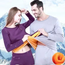 Зимняя пара теплого термобелья набор для женщин и мужчин слоистая одежда Кашемир бархат толстые термо кальсоны размера плюс 6XL