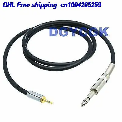 

DHL 10pcs 3.5mm 6.35mm plug jack stereo TRS 35FT cable lead adapter audio AV Headphone MIC cable 22j