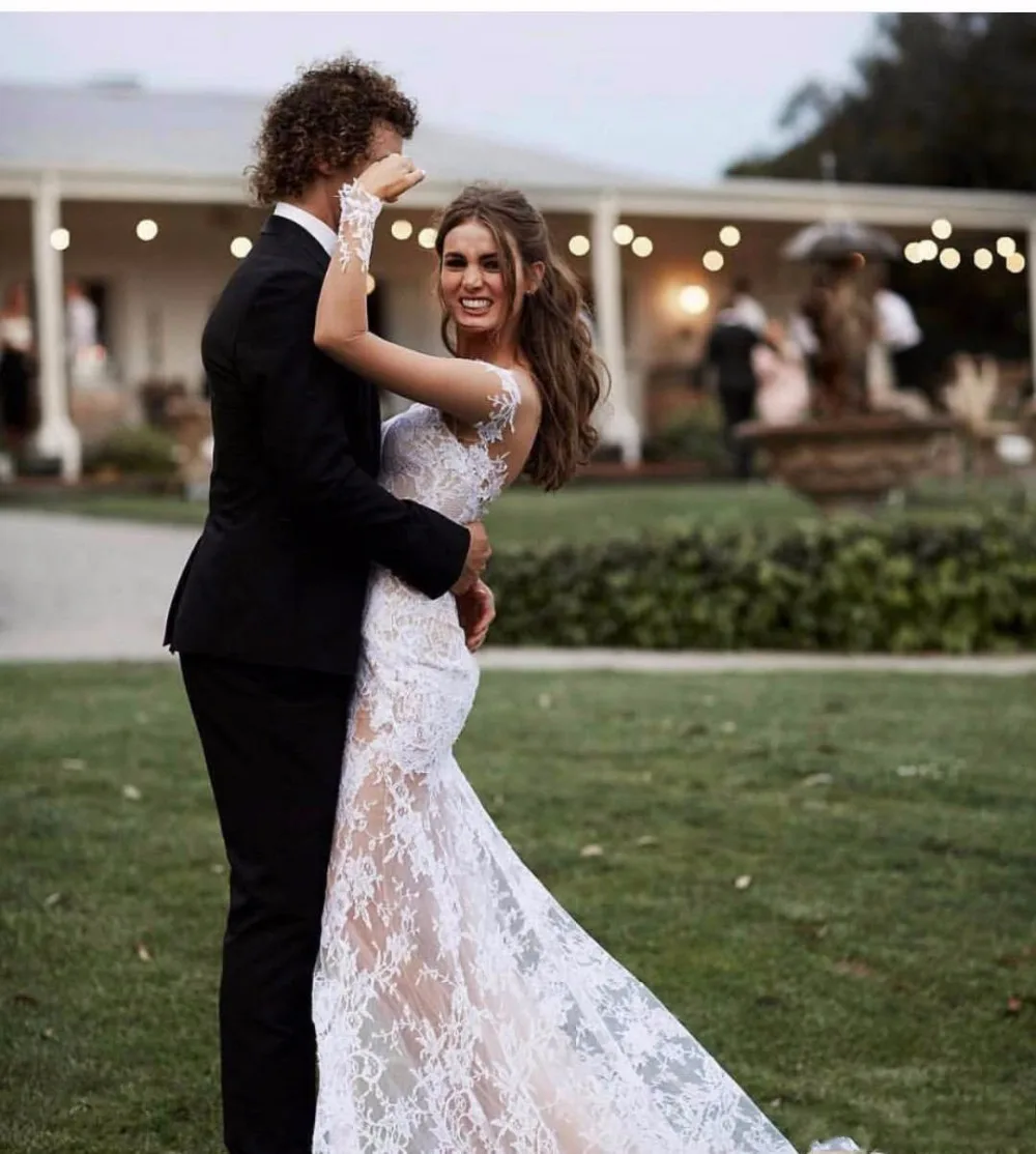 Boho-Lace-Mermaid-Wedding-Dress-2019-Sexy-Front-Split-Lace-Long-Sleeve-Vestido-De-Noiva-Bohemia (4)