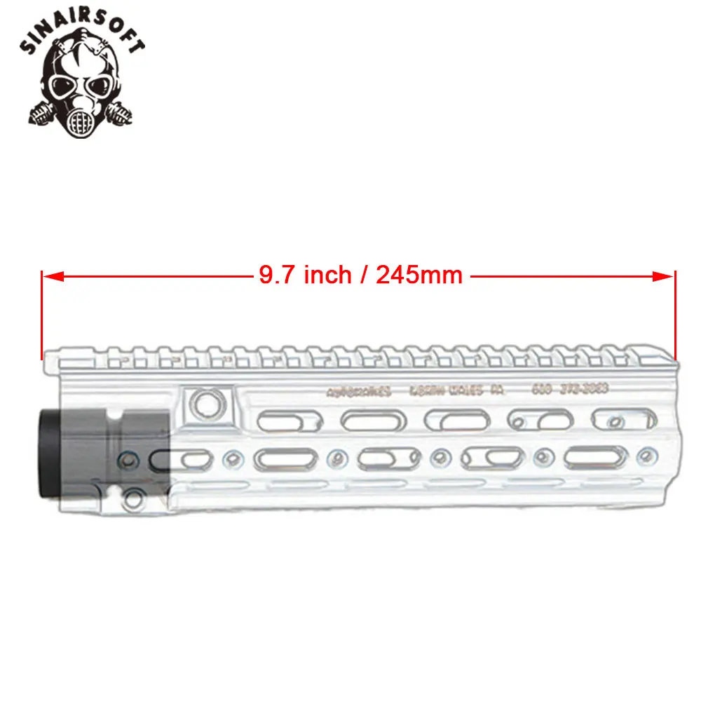 Алюминиевый Жесткий анодированный GT стиль 416 M-LOK мод Lite Handguard рельсовая система для AR AEG Airsoft M4A1 Пейнтбольный приемник коробка передач