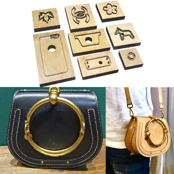 Buy Japan Steel Blade DIY Leather Craft Women Saddle Bag Hand Punch Tool Set Die Cutting Knife Mould Wooden Die Template