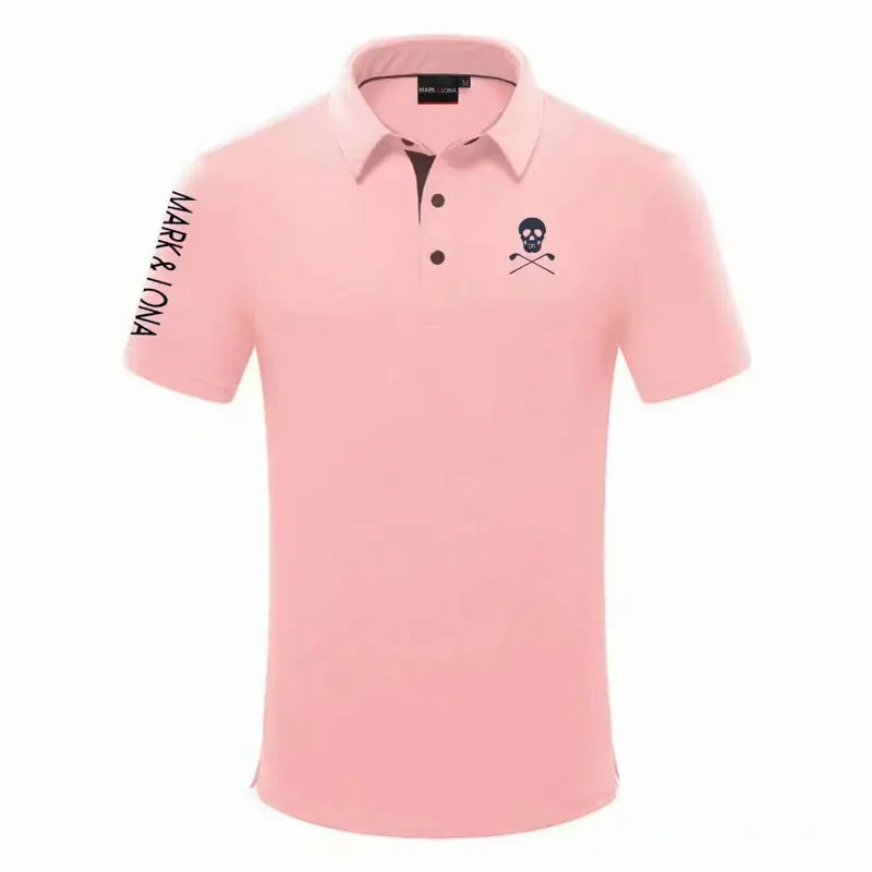 New MARK&LONA Golf Shirts Outdoor Sport Short Sleeve Men Golf Clothing Leisure Sport T-Shirts Free Shipping