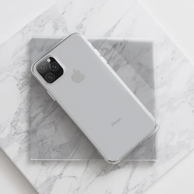 Прозрачный Ультратонкий Мягкий ТПУ силиконовый чехол для iphone 11 Pro Max, защитный чехол для iphone 11