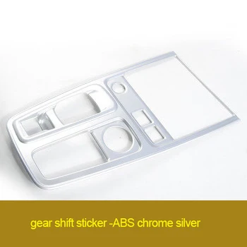 

For Citroen c5 Aircross ABS chrome silver carbon fiber gear shift sticker 1pc