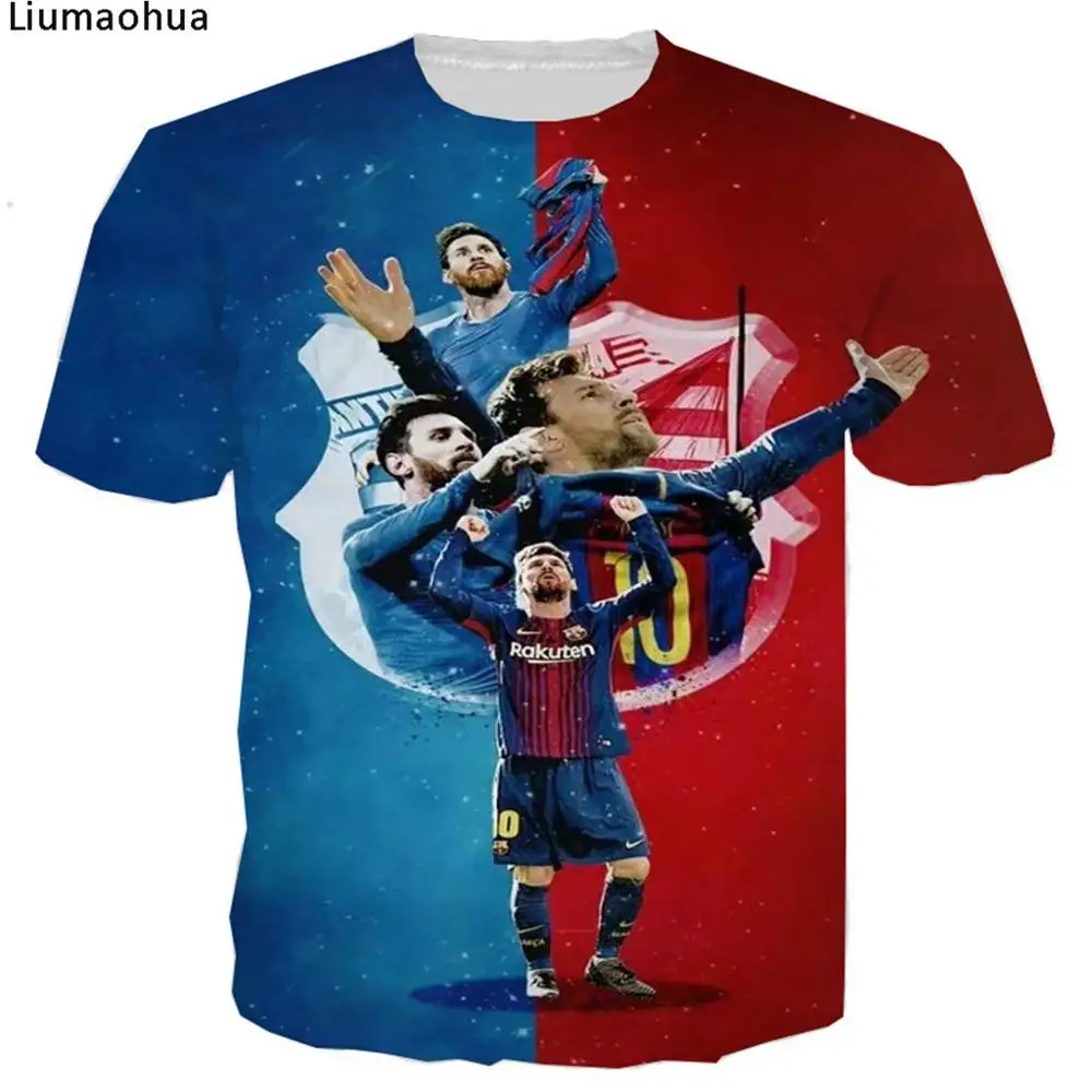 

Liumaohua Newest Fashion 3D Print World Cup Football Star T Shirt/Sweatshirt/Hoodie Unisex T-shirt Lionel Messi Tops No.11