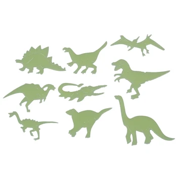 

Fun Glow in the Dark Set of 9s Plastic Shape Ceilings Walls Stickers