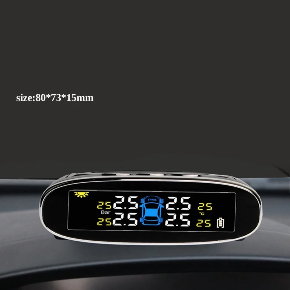 Для Steelmate Tp-s1i Tpms система контроля давления в шинах беспроводной солнечный дисплей 4 внутренних/внешних датчика