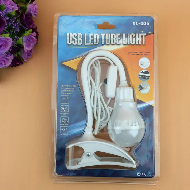 USB светодиодный настольный светильник для чтения с клипсой, небольшой светодиодный светильник для обучения, офисный USB мини Ночной светильник