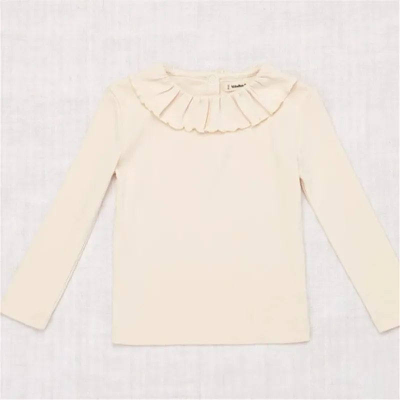 shirt Misha and Puff/ г. Зимняя однотонная хлопковая Футболка для девочек красивая футболка с длинными рукавами базовые футболки, детская брендовая одежда, топы - Цвет: shirt