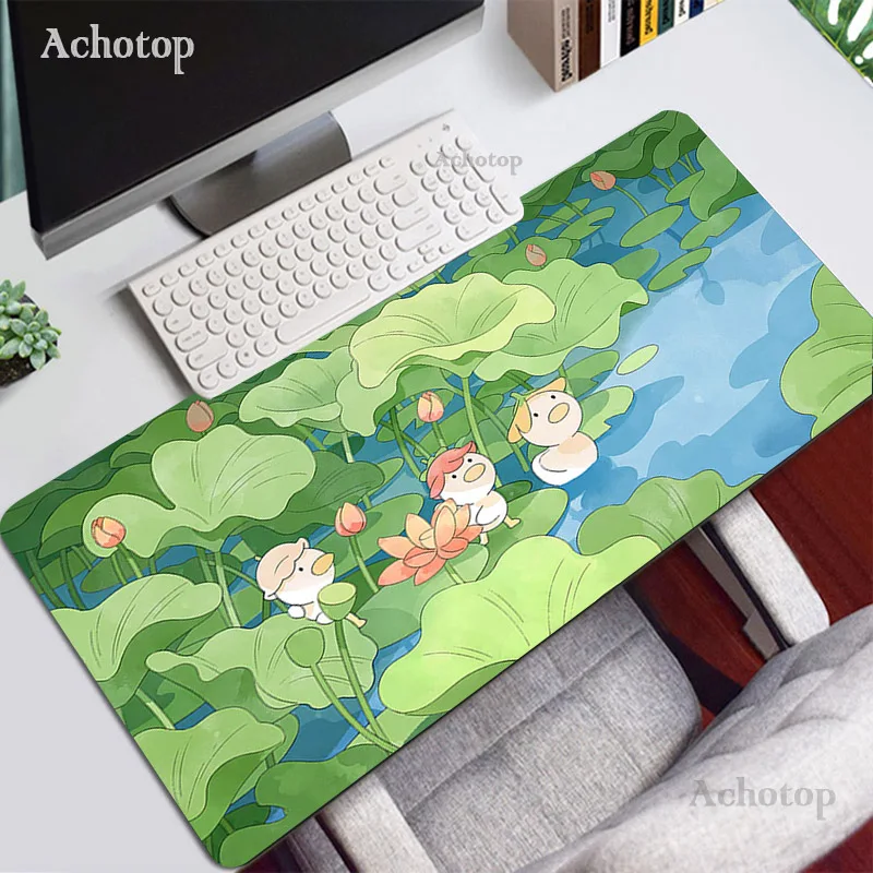 Kawaii коврик для мыши геймеров большой милый летняя клавиатура компьютерная