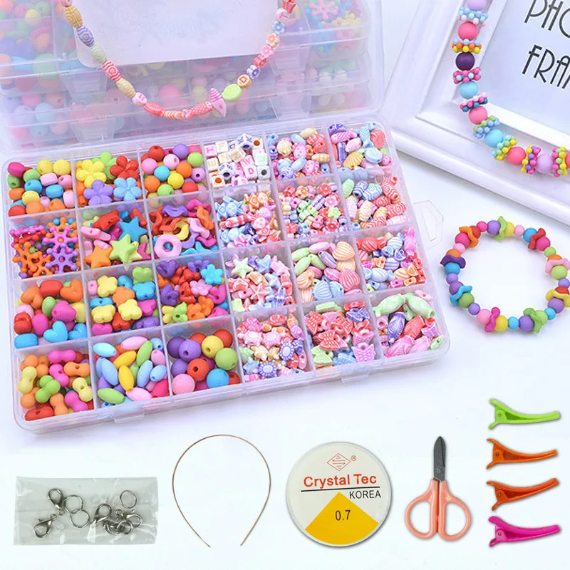 子供 ビーズ アクセサリー ブレスレット おもちゃ 手作り ジュエリー Diy 子供 ビーズ アクセサリー ブレスレット おもちゃ 手作り ジュエリー Diy