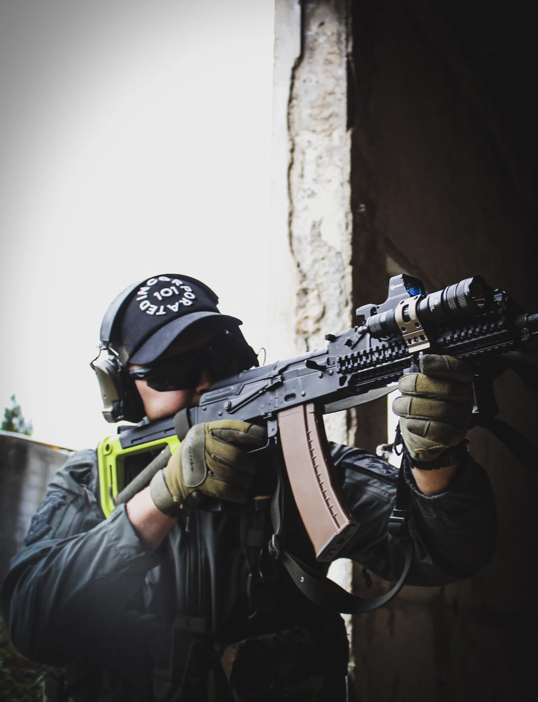 TAC-SKY leather headband COMTAC III noise reduction pickup tactical shooting hunting headset + military adapter PTTU94 PTT FG - Famidy.com