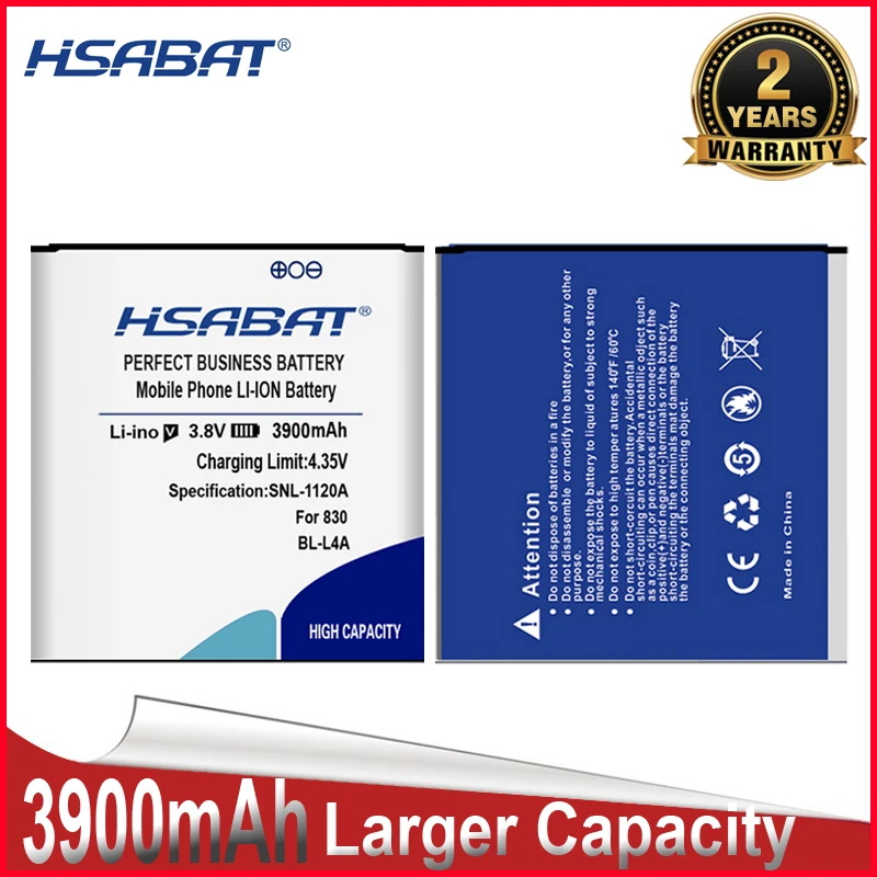 Аккумулятор HSABAT 3900mAh BL-L4A BLL4A BL L4A BV-L4A для Nokia Lumia 830 535 RM984 RM- 1090 1089 | Мобильные телефоны