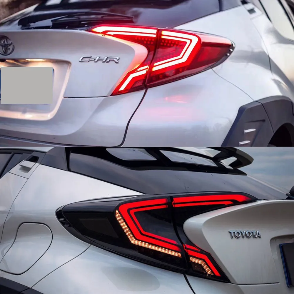 

Car Styling LED Tail Lamp CHR Tail Light LED Rear Lamp CHR DRL Dynamic Signal Brake LED Light For Toyota 2018 Auto Accessories