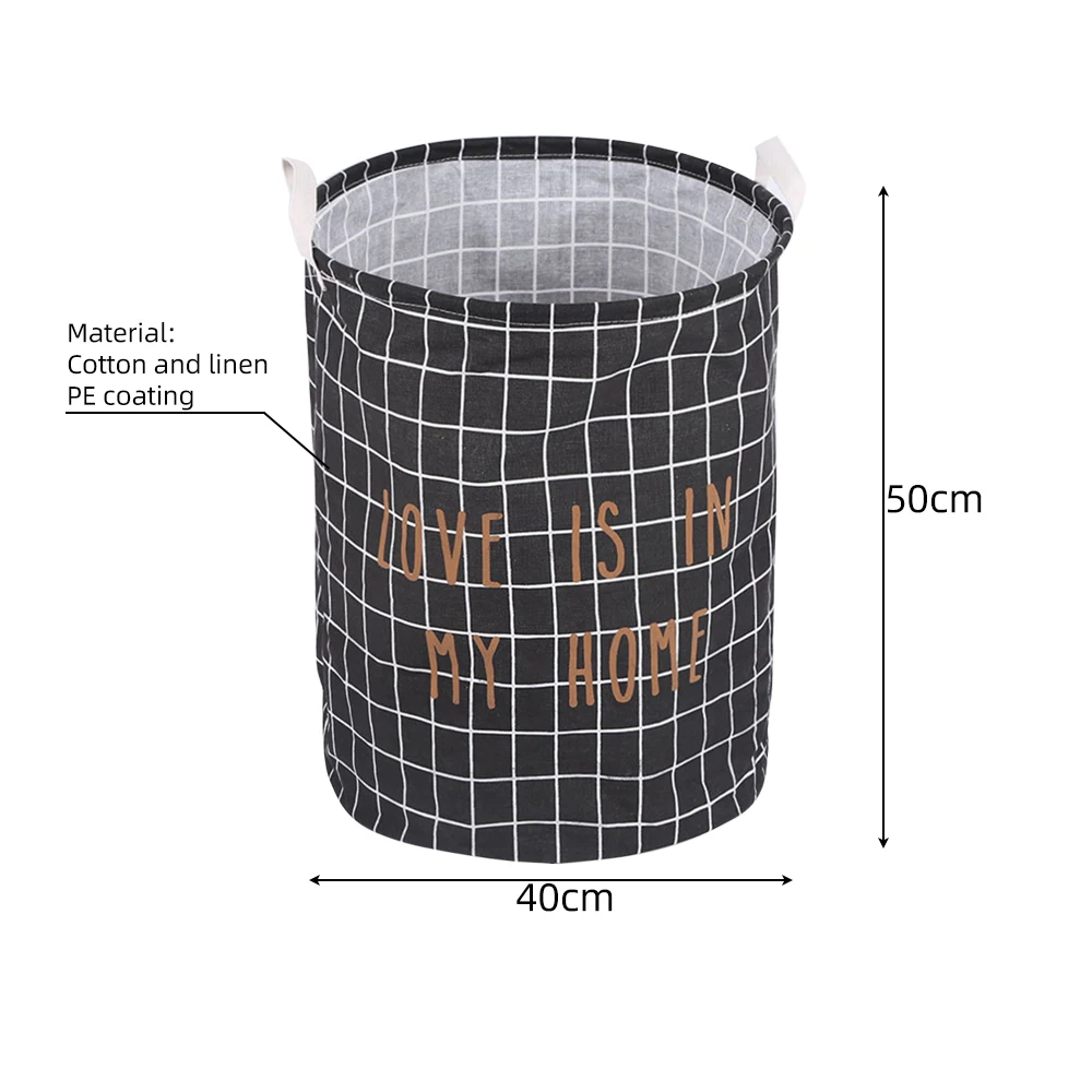 Водонепроницаемый складной тканевый арт грязная одежда ведро для хранения игрушек корзина для белья корзина для стирки с ручкой для ванной комнаты Бытовая