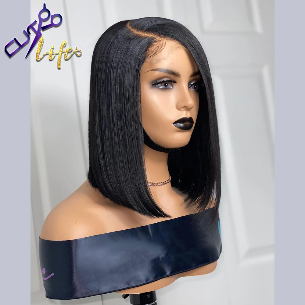 Bob Highlight Straight 13X4 Lace Front Wig Human Hair Wig for Women Brazilian Remy Hair 4X4 Lace Closure Wigs Side Part,human hair wig,lace front wigs