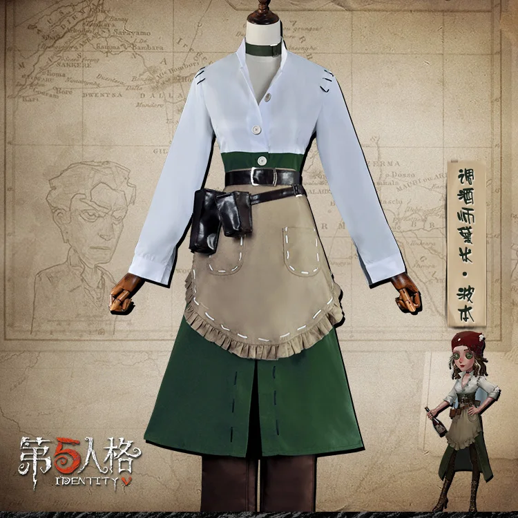 Costume Горячая игра идентичность V Бармен косплей костюм оригинальная кожа наряд Carvinal Хэллоуин костюмы для женщин - Color: Costume