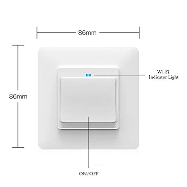 WiFi умный светильник, кнопочный переключатель Smart Life/Tuya APP, пульт дистанционного управления, работает с Alexa Google Home для голосового управления, 3 комплекта(ЕС