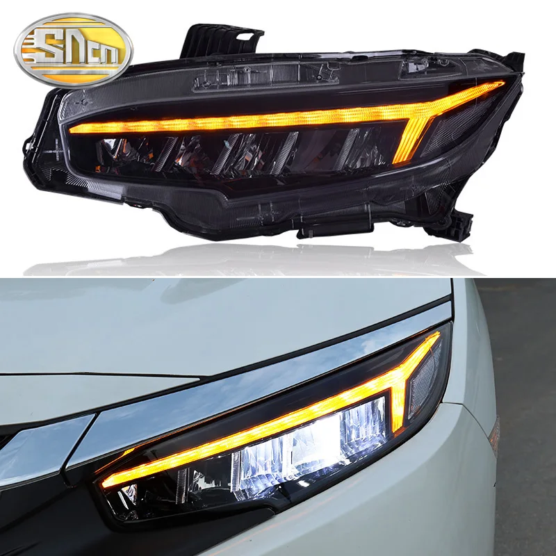 SNCN автомобильный Стайлинг светодиодный задний фонарь в сборе для Honda Civic 2016 2017 2018