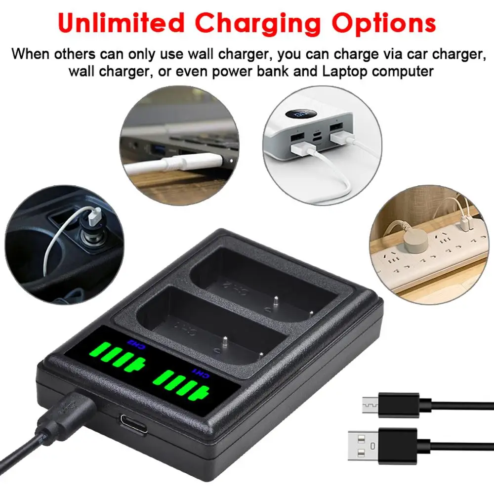 Batmax 2200mAh D-LI90 DLI90 Battery + New LED Dual Charger for PENTAX 645D 645Z K-01 K-1 K-3 II K-5 II K-5 IIs K-7 K01 K3