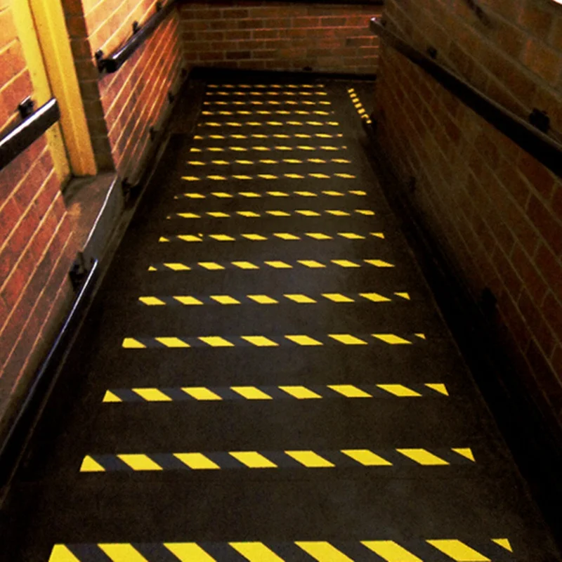 Non Slip Safety Tape Strong Adhesive Safety Traction Tape PVC Warning Tape Stairs Floor Anti-slip Indoor/Outdoor Stickers