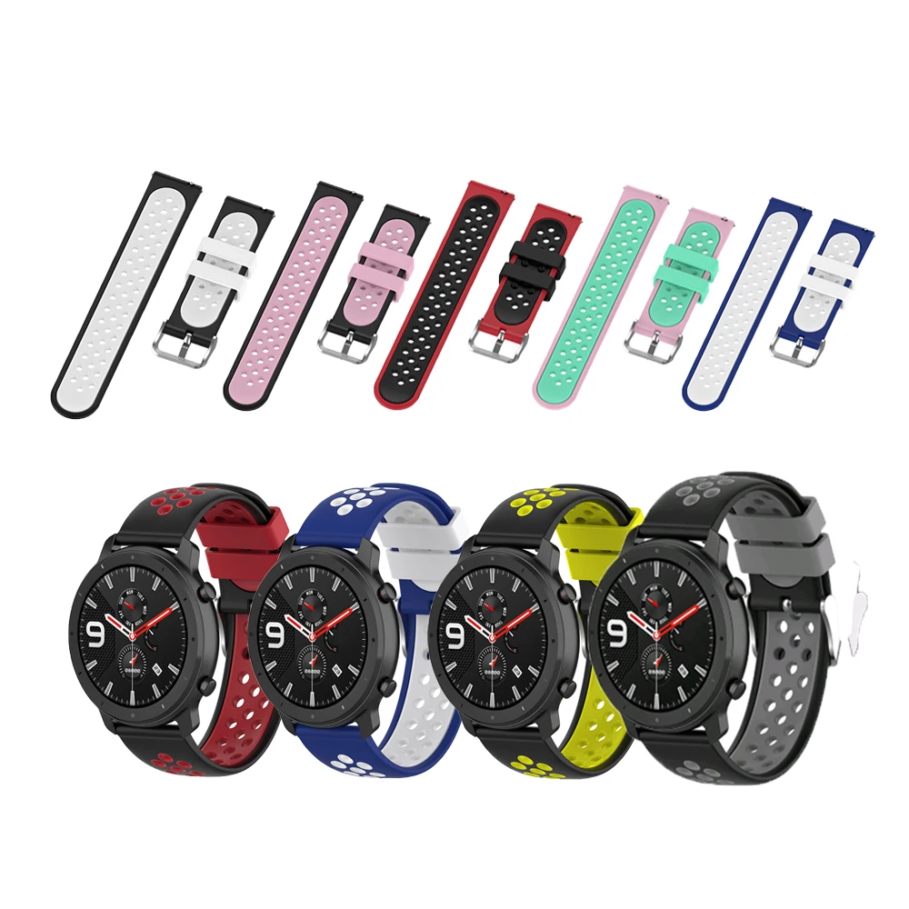 22 мм спортивные силиконовые часы ремешок для Ticwatch pro Smartwatch ремни замена Браслет