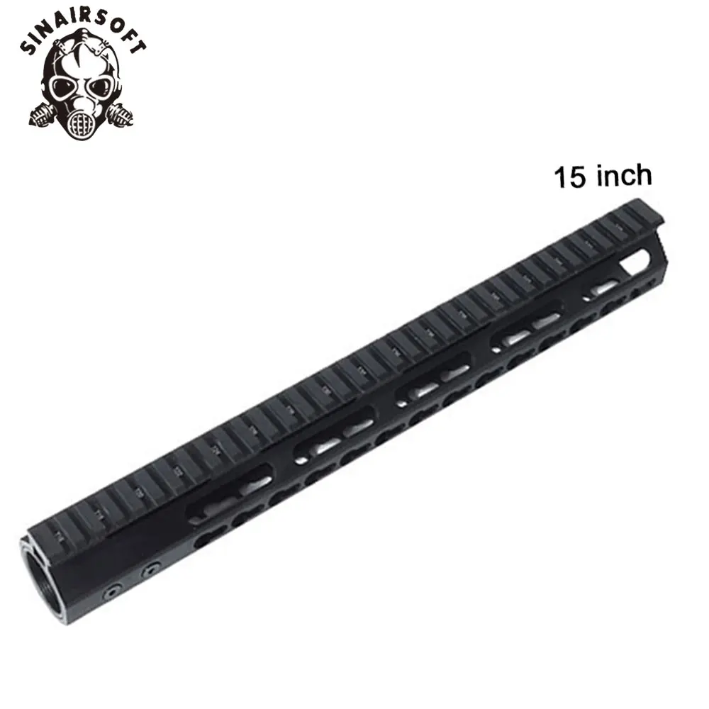 AR-15 M4 M16 NSR поплавок Keymod Handguard Picatinny протектор Kartini рельсовая база прицел кронштейн Forend баррель гайка - Цвет: 15inch