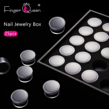 

Diamond Embroidery Box Each Clear Storage Box with 25 Mini Compartments Grids 5D Diamond Painting Nail Rhinestone
