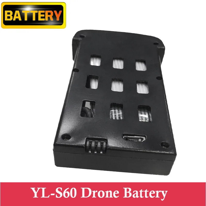 

For YL-S60 Drone Battery 3.7V 2000MAH 18 Minutes Flight Time Lithium Battery RC Quadcopter Spare Battery