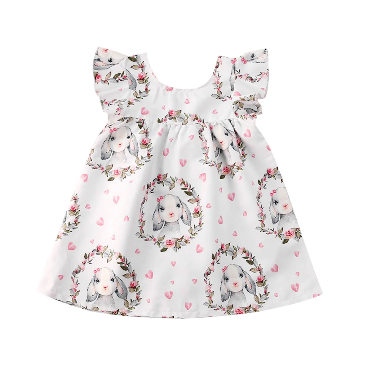 Baby Kid Easter Floral Dress Toddler 