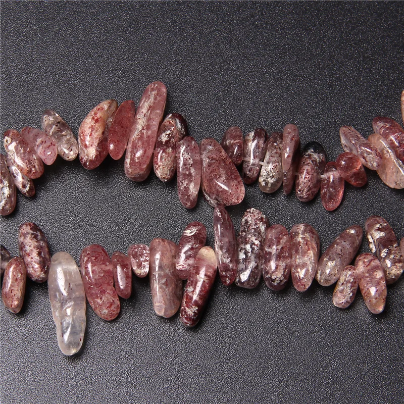 Neue Ankunft Natürliche Zähne Form Stein Perle 10-24MM Amethyst Jaspers Agat Türkis Stick Perlen Für Schmuck Machen DIY Accessori – Detail 8