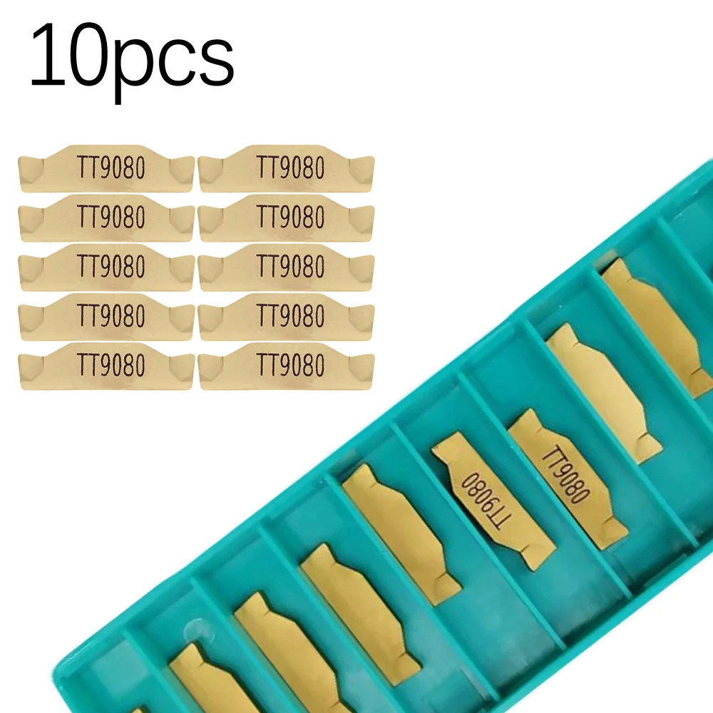 

10pcs TDC2 TT9080 3mm Wide Groove Cutting Indexable Inserts CNC Cutting Tools
