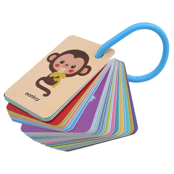 

Baby English word card phrase express delicious food everyday life animal world early education literacy card