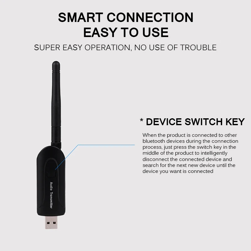 Bluetooth передатчик стерео аудио музыкальный адаптер беспроводной преобразователь Bluetooth для ТВ телефона ПК Y1X2 стабильный передатчик сигнала