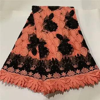

African Lace Fabric 2020 High Quality Stone Embroidery Nigerian Lace Fabrics For Women French Mesh Lace Fabric XY3133B-3