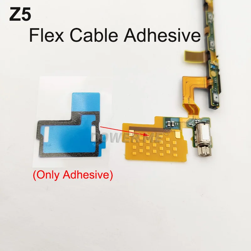 For Flex Cable Dower Me 12 шт./компл. отпечатков пальцев телефона отверстие Джек Батарея двусторонний клей спереди и длинное сзади полный набор клей для sony Xperia Z5 Z5Dua - Цвет: For Flex Cable